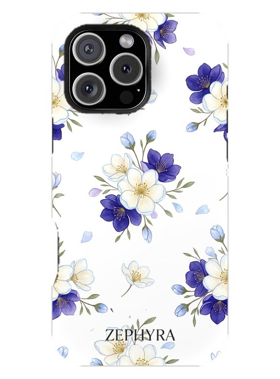 Blue Blossom iPhone 16 Pro Max