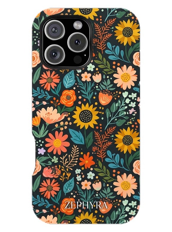 Folk Bloom Noir iPhone 14 Pro Max