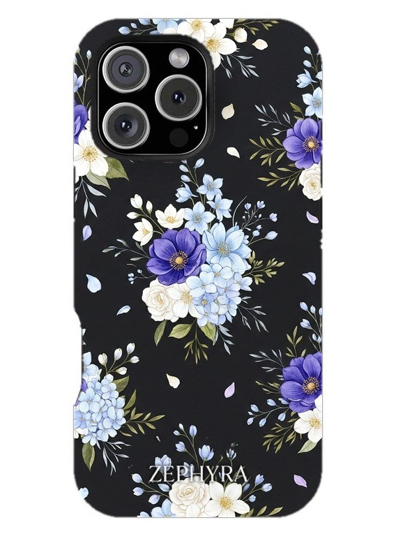 Blue Blossom Noir iPhone 14 Pro Max