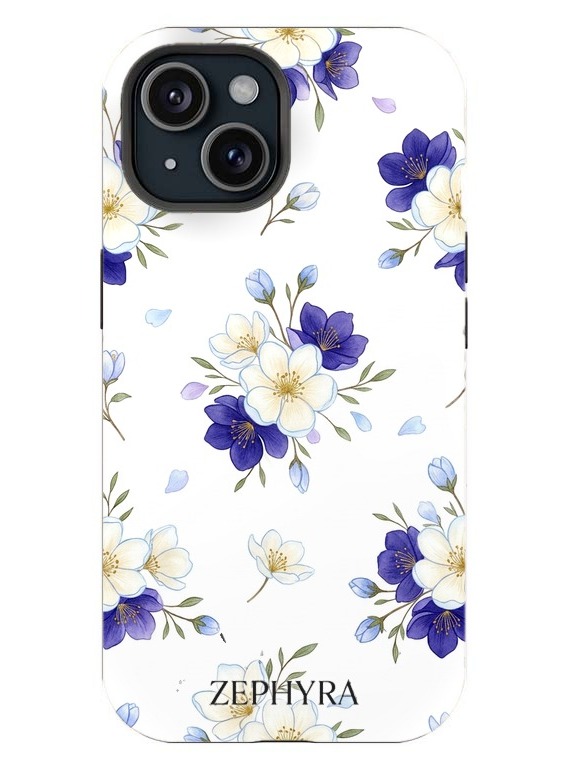 Blue Blossom iPhone 15
