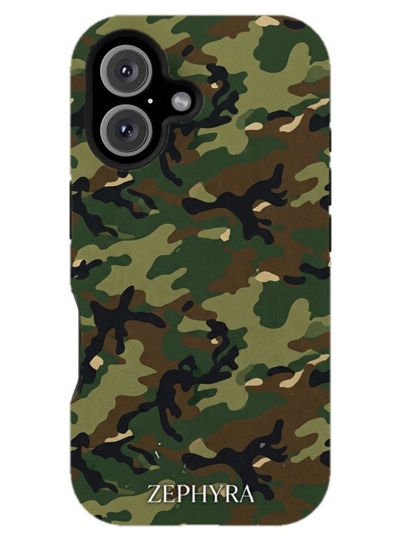 Woodland Camo iPhone 16 Plus