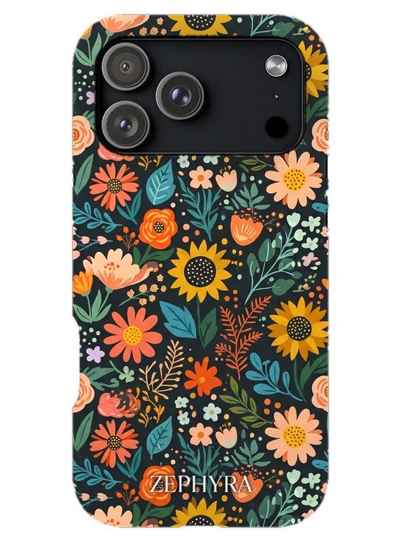 Folk Bloom Noir iPhone 18 Pro